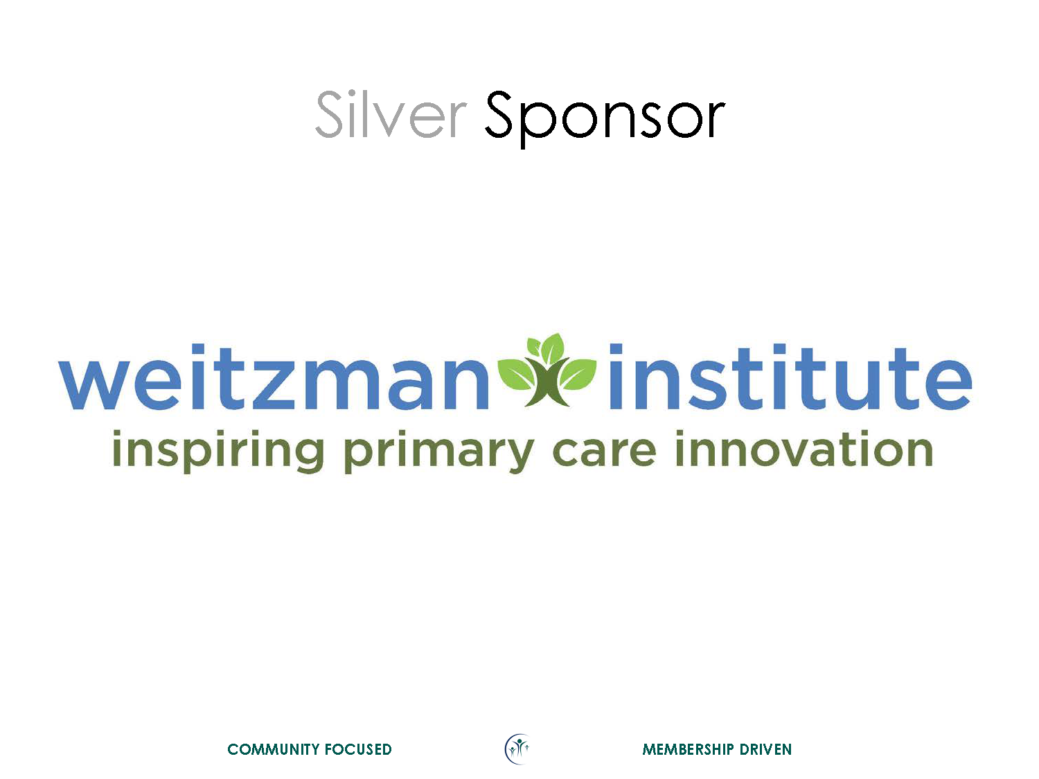 Weitzman Institute Silver Sponsor