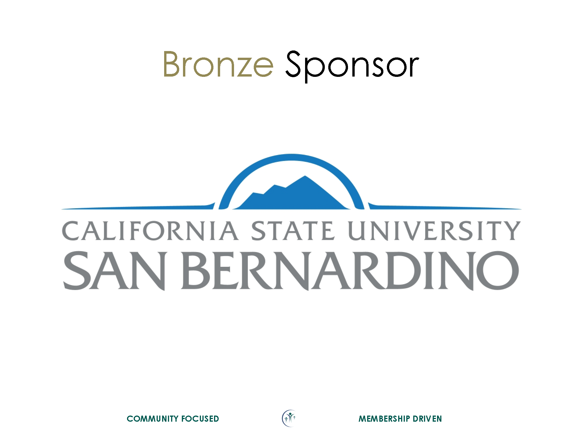 CSUSB Bronze Sponsor